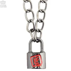 LISTEN FLAVOR Padlock Necklace