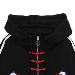 LISTEN FLAVOR Panda China Zip Hoodie