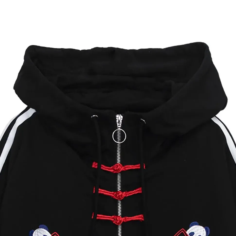 LISTEN FLAVOR Panda China Zip Hoodie