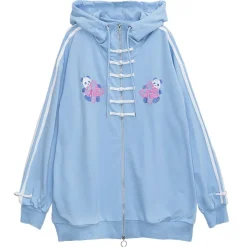 LISTEN FLAVOR Panda China Zip Hoodie