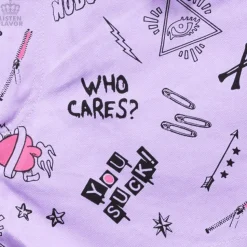 LISTEN FLAVOR Patterned Shorts w/ Garter Belt