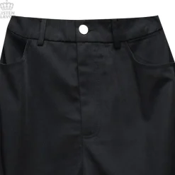 LISTEN FLAVOR Plastic Buckle Hollowed Out Detachable Pants