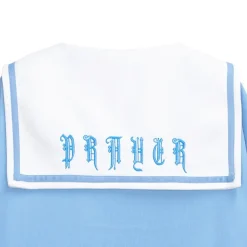 LISTEN FLAVOR Prayer Lace-Up Sailor Top