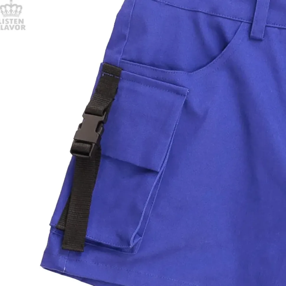 LISTEN FLAVOR Purple Cargo Shorts