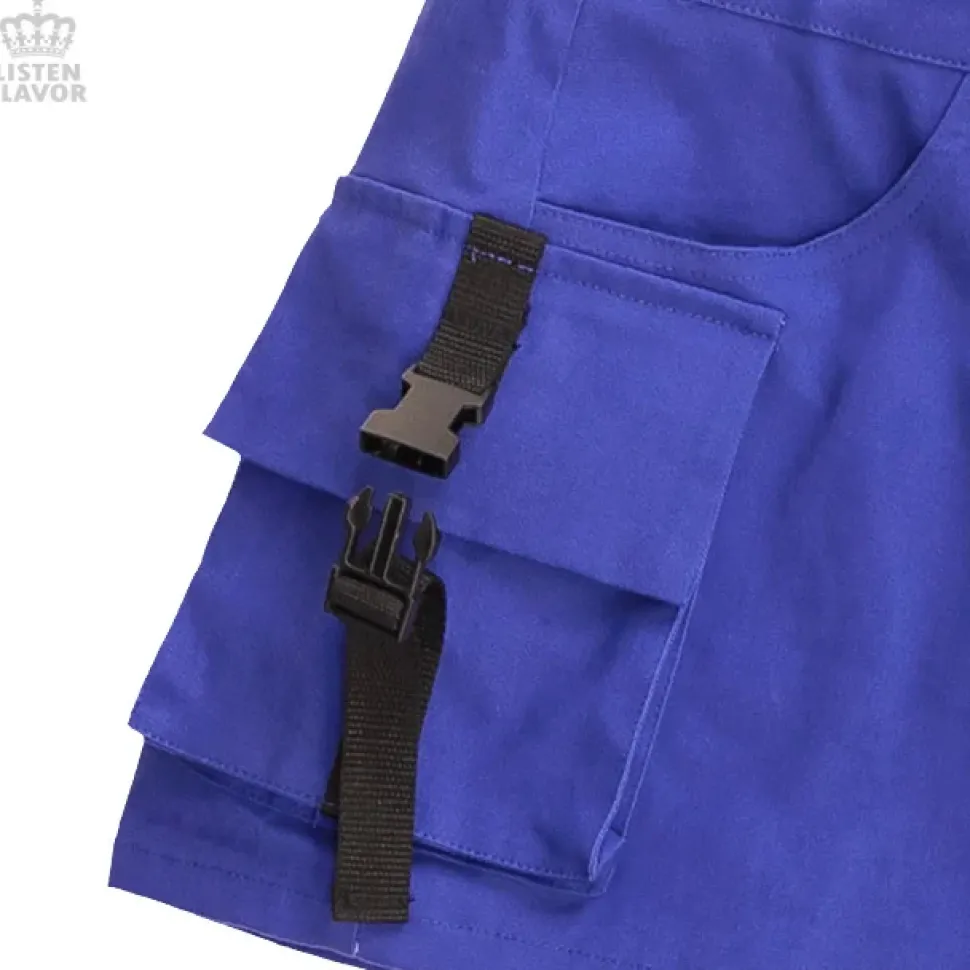 LISTEN FLAVOR Purple Cargo Shorts