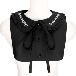LISTEN FLAVOR Ribbon Frilly Collar