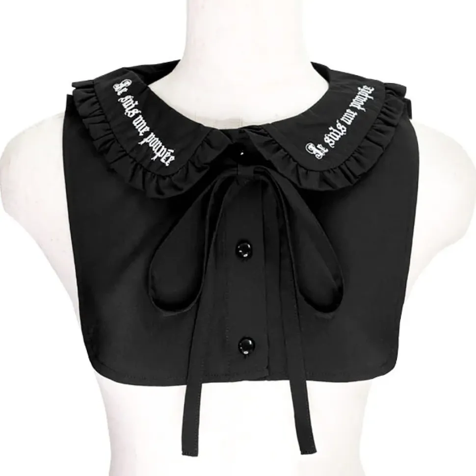 LISTEN FLAVOR Ribbon Frilly Collar