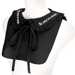LISTEN FLAVOR Ribbon Frilly Collar