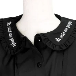 LISTEN FLAVOR Ribbon Frilly Collar