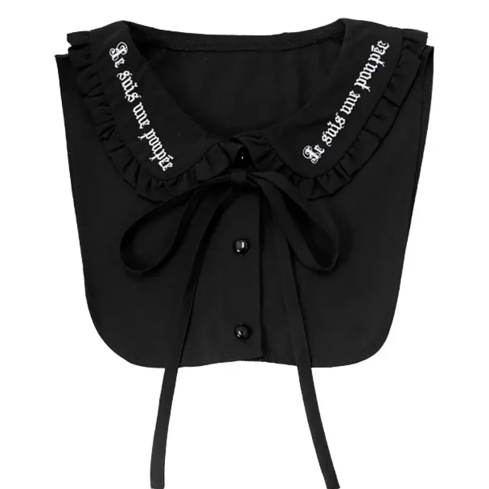 LISTEN FLAVOR Ribbon Frilly Collar