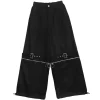 LISTEN FLAVOR Separate Zip 2-Way Belt Pants