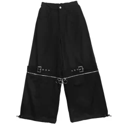LISTEN FLAVOR Separate Zip 2-Way Belt Pants