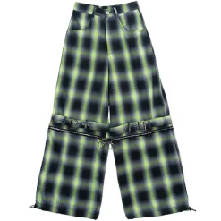 LISTEN FLAVOR Separate Zip 2-Way Belt Pants