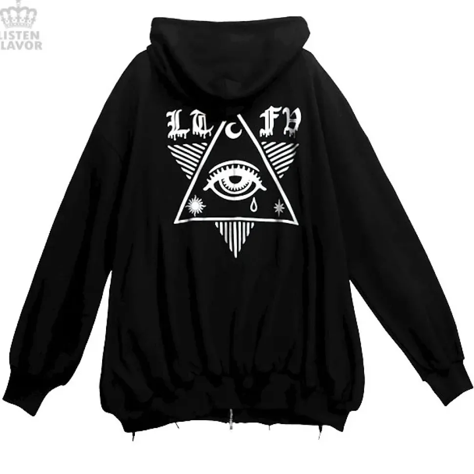 LISTEN FLAVOR Shinpi no Hitomi Lace-Up Hoodie