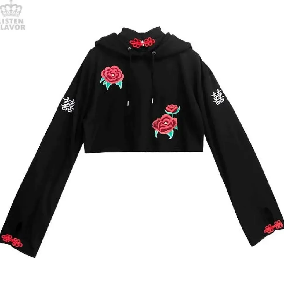 LISTEN FLAVOR Short China Hoodie