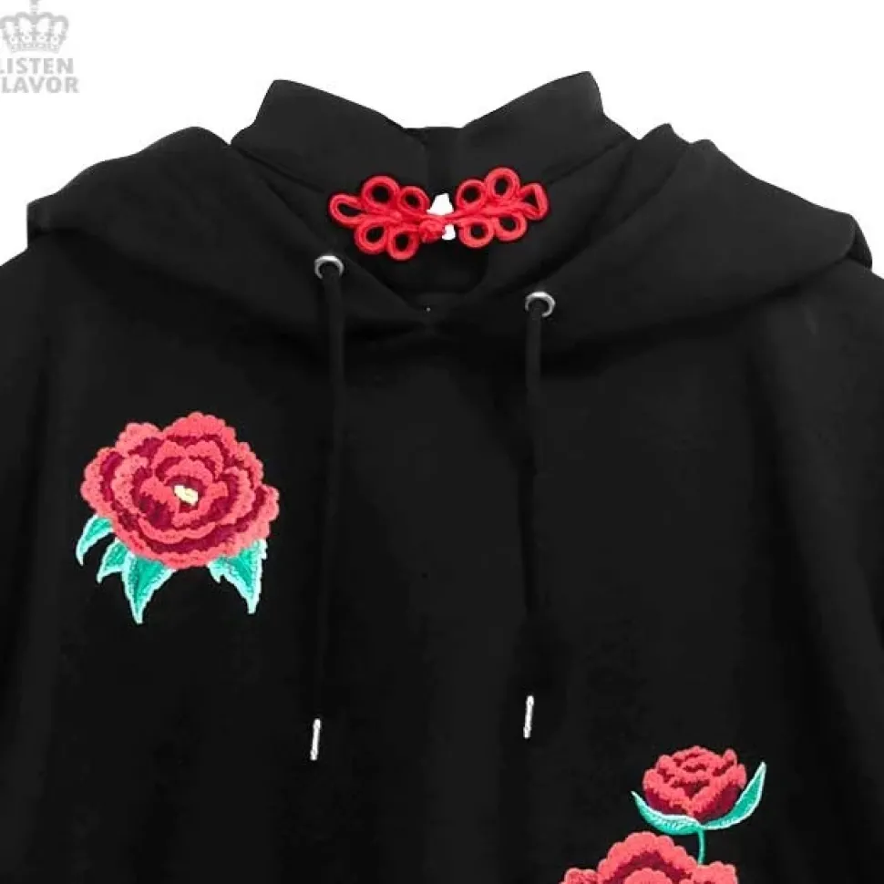 LISTEN FLAVOR Short China Hoodie