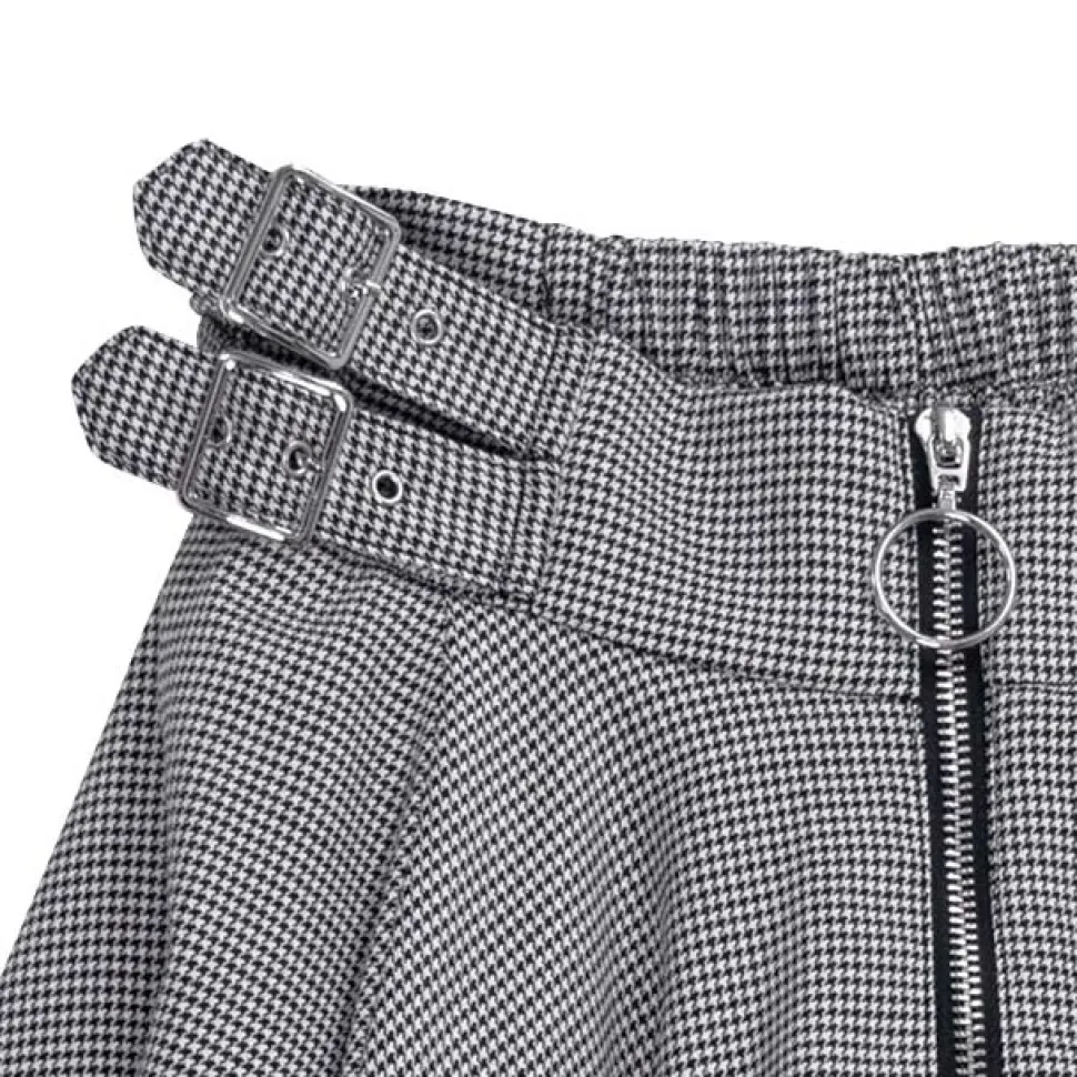 LISTEN FLAVOR Side Belt Circular Skirt