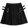 LISTEN FLAVOR Side Belt Pleated Skirt