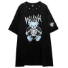 LISTEN FLAVOR Skeleton Bear Studs Big T-Shirt