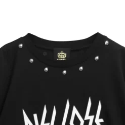 LISTEN FLAVOR Skeleton Bear Studs Big T-Shirt