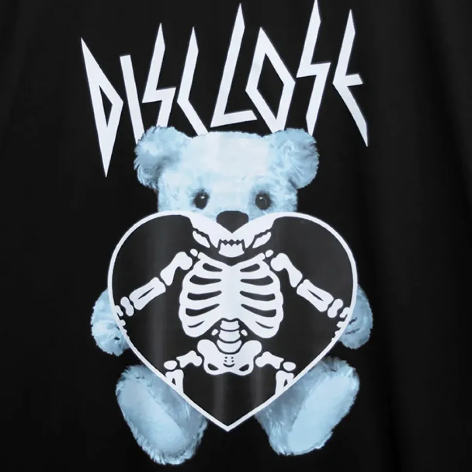 LISTEN FLAVOR Skeleton Bear Studs Big T-Shirt