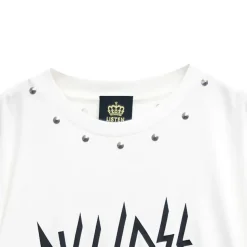 LISTEN FLAVOR Skeleton Bear Studs Big T-Shirt