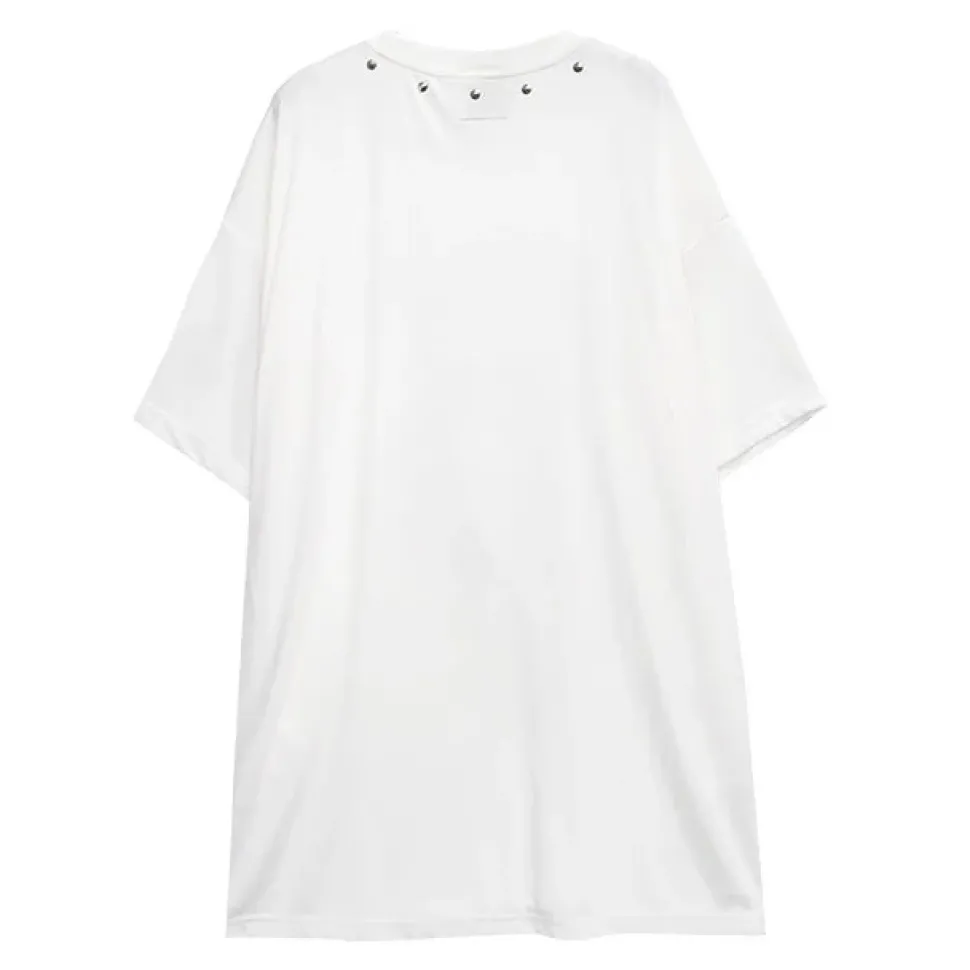 LISTEN FLAVOR Skeleton Bear Studs Big T-Shirt