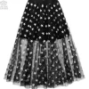 LISTEN FLAVOR Star Tulle Layered Skirt