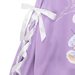 LISTEN FLAVOR Strawberry Bear Lace-Up Sleeve Pullover