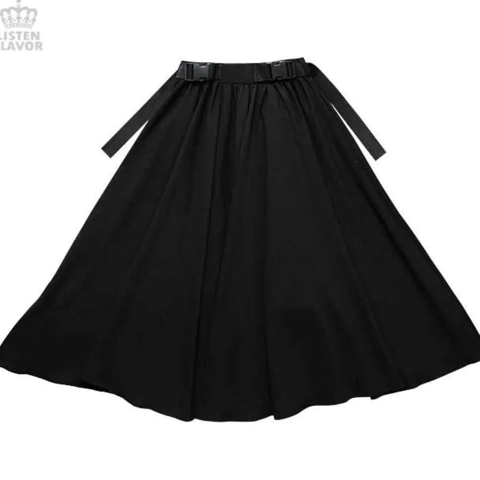 LISTEN FLAVOR Swallowtail Long Skirt
