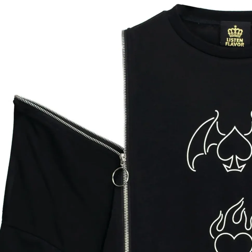 LISTEN FLAVOR The Magic Tramp Twin Zip Super BIG T-Shirt