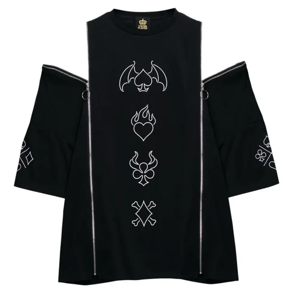 LISTEN FLAVOR The Magic Tramp Twin Zip Super BIG T-Shirt