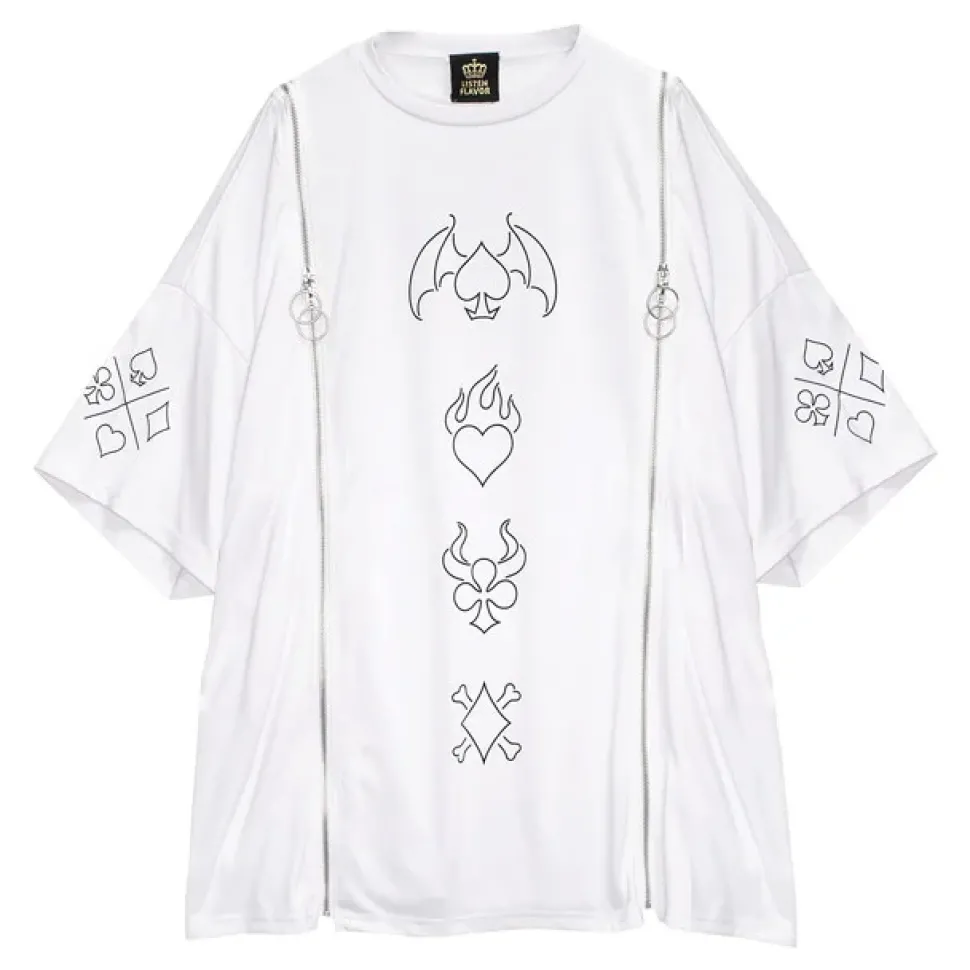 LISTEN FLAVOR The Magic Tramp Twin Zip Super BIG T-Shirt