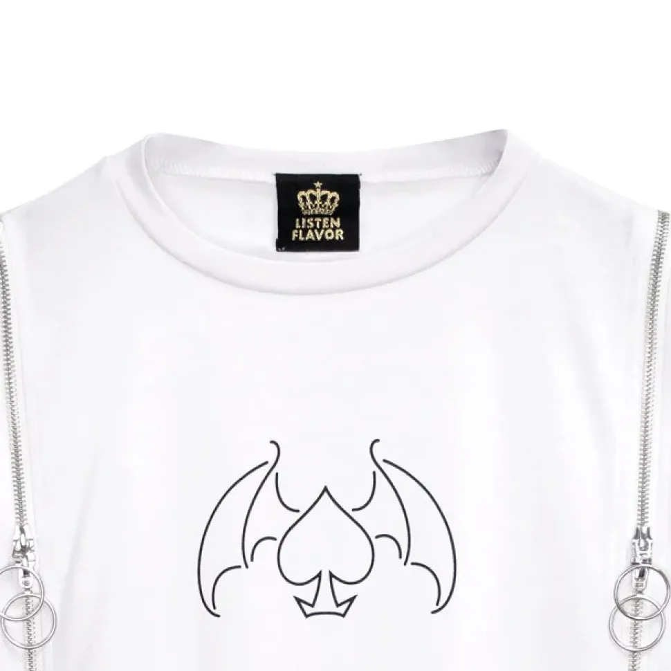 LISTEN FLAVOR The Magic Tramp Twin Zip Super BIG T-Shirt