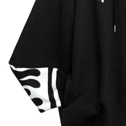 LISTEN FLAVOR Tiger and Fire Horn Pad Zip Hoodie