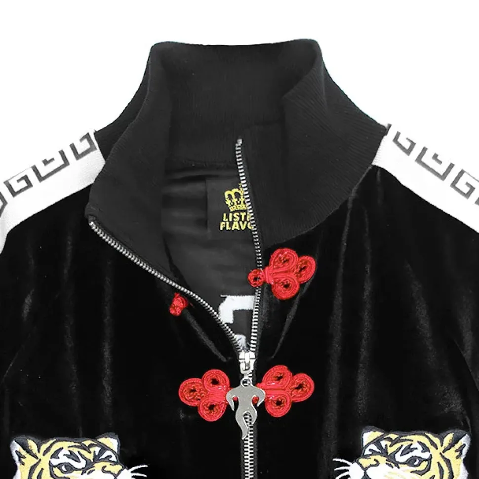 LISTEN FLAVOR Tiger China Velour Track Jacket