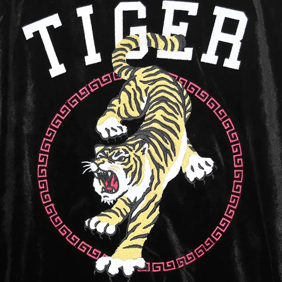 LISTEN FLAVOR Tiger China Velour Track Jacket