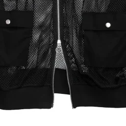 LISTEN FLAVOR Triple Belt Mesh Zip Hoodie