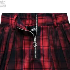 LISTEN FLAVOR Tulle Pleated Mini Skirt w/ Belt