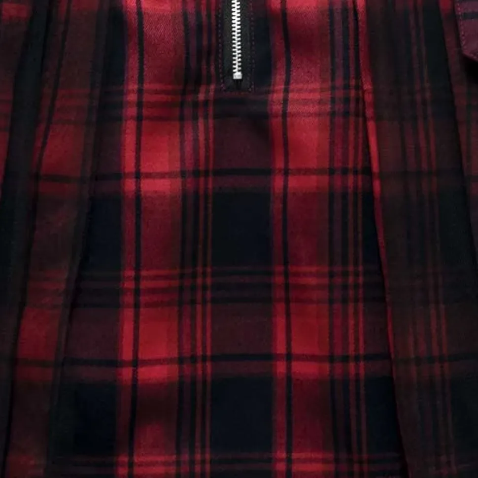 LISTEN FLAVOR Tulle Pleated Mini Skirt w/ Belt