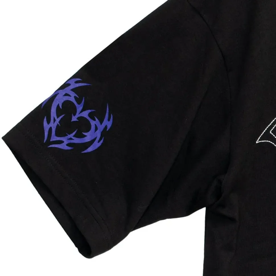 LISTEN FLAVOR Vampire Heart Hollowed-out Garter Tops Black