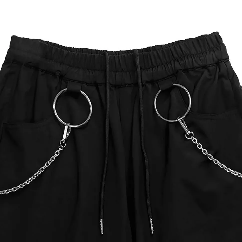 LISTEN FLAVOR 2-Way Ring Chain Wide Pants