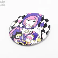 LISTEN FLAVOR x Keisuke Saito Devil & Angel Collab Pin Badge