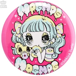 LISTEN FLAVOR x Yurie Sekiya MogMog Girl Collab Pin Badge