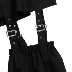 LISTEN FLAVOR Zettai Ryoiki Black Detachable Pants
