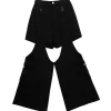 LISTEN FLAVOR Zettai Ryoiki Buckle 2-Way Pants