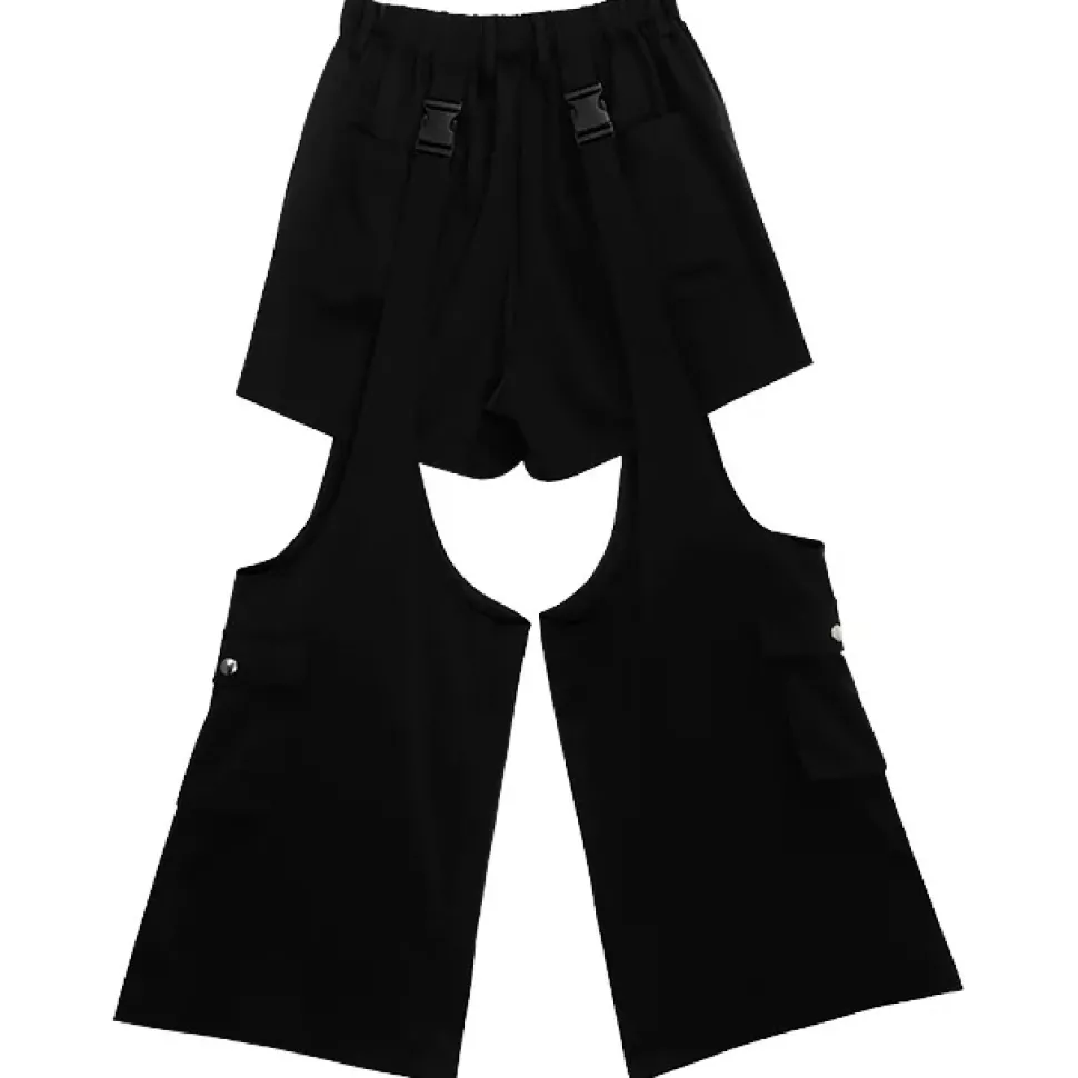LISTEN FLAVOR Zettai Ryoiki Buckle 2-Way Pants