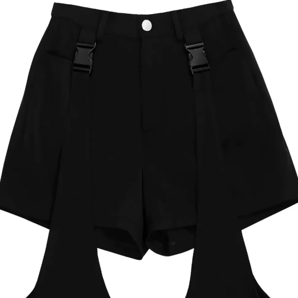 LISTEN FLAVOR Zettai Ryoiki Buckle 2-Way Pants