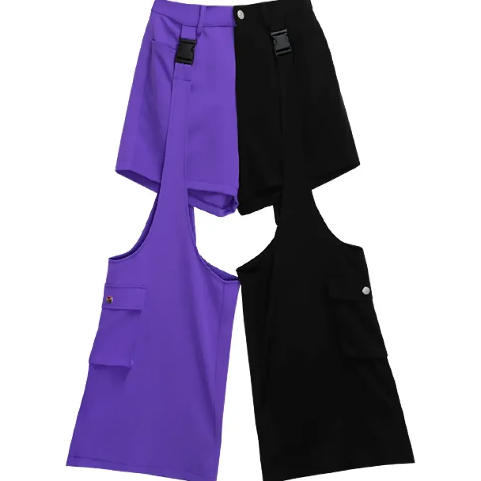 LISTEN FLAVOR Zettai Ryoiki Buckle 2-Way Pants