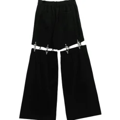 LISTEN FLAVOR Zettai Ryoiki Fire Buckle Black Pants